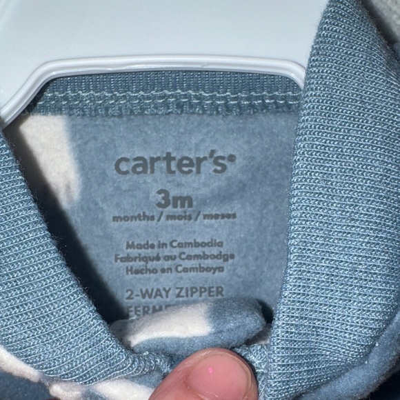 Carter's Gray Polar Bear Footie - Picture 2 of 6